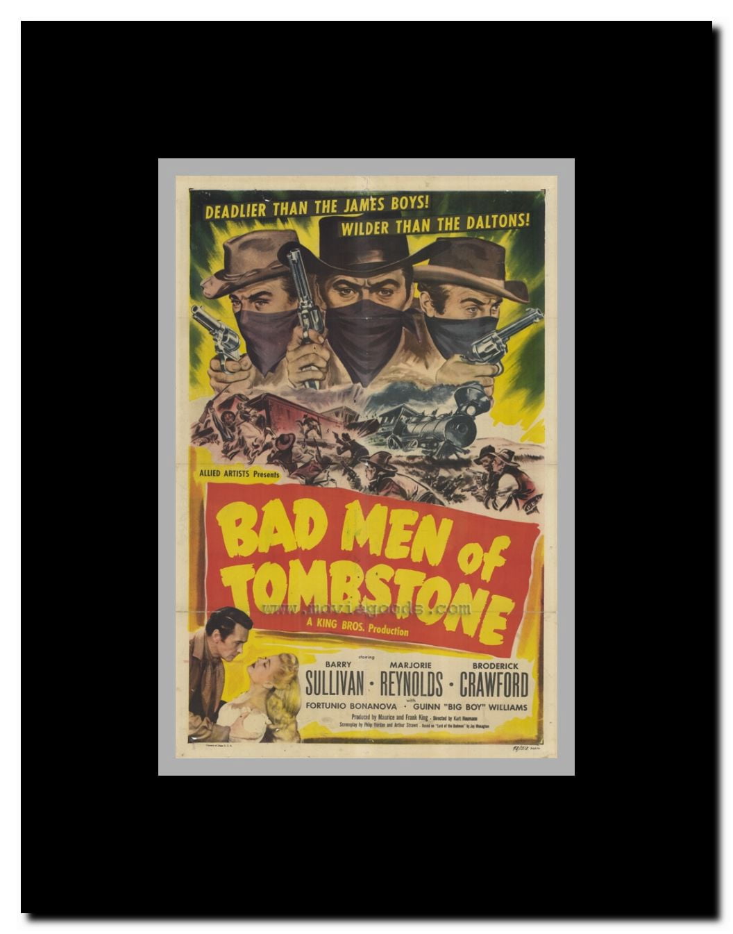 Bad Men of Tombstone Framed Movie Poster