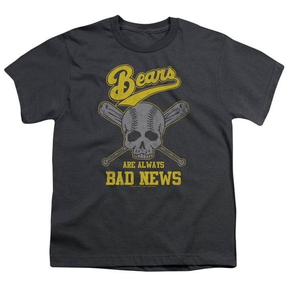 Bad News Bears Always Bad News Youth 18/1 T-Shirt Charcoal