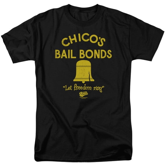 Bad News Bears Chico'S Bail Bonds Adult 18/1 T-Shirt Black