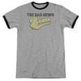thumbnail image 1 of Bad News Bears Logo Adult Ringer T-Shirt Heather Black, 1 of 2