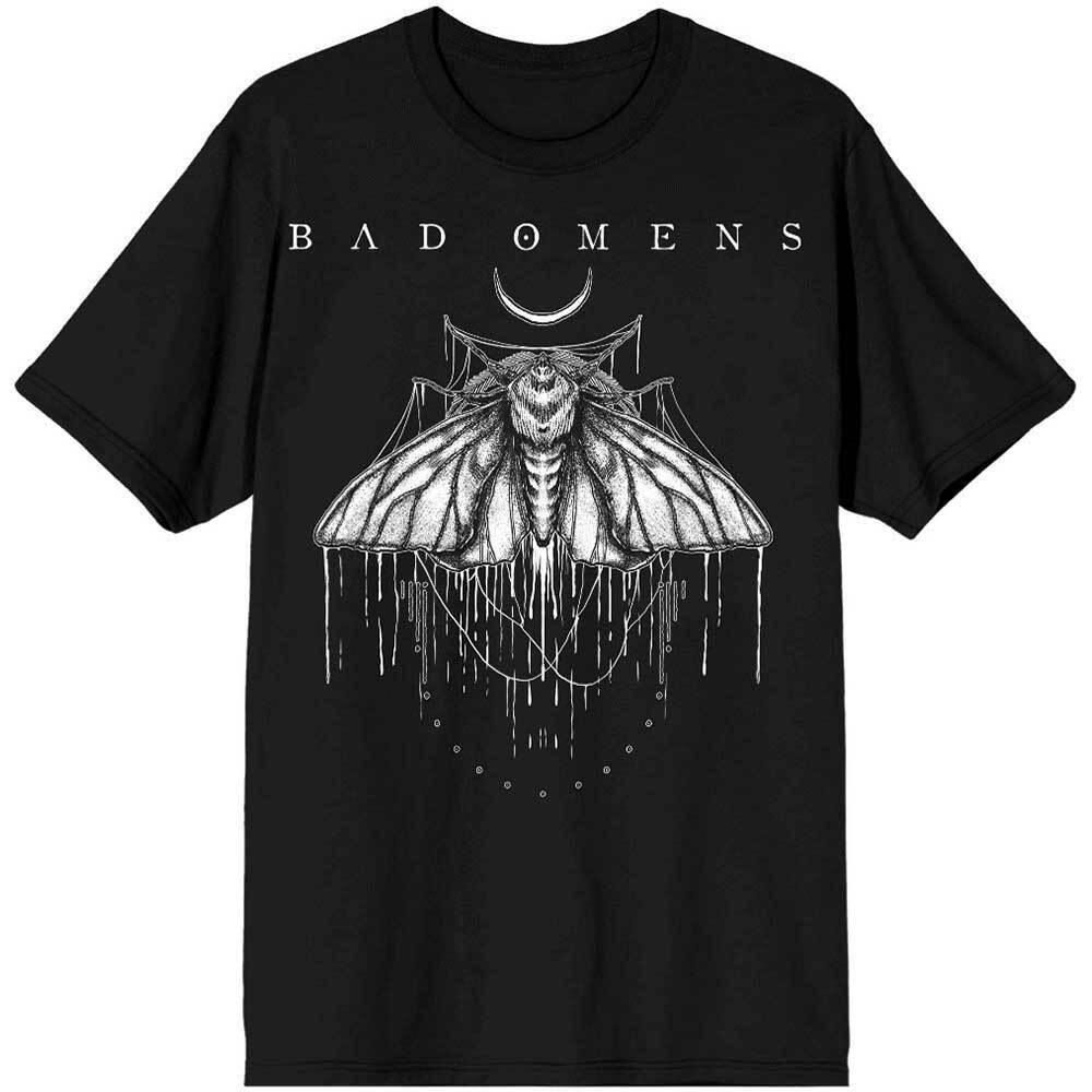 Bad Omens Moth Black TShirt NEW OFFICIAL