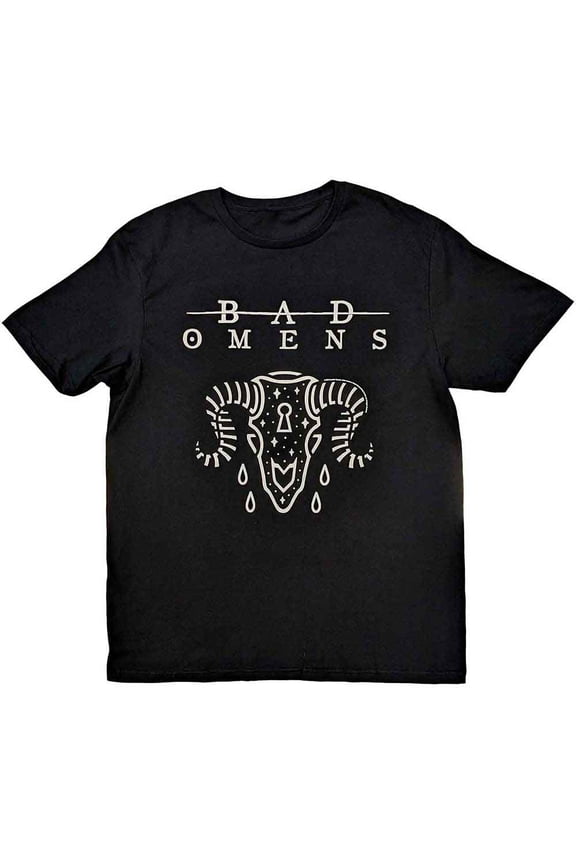 Bad Omens Unisex T-Shirt: Ram Skull  (X-Large)