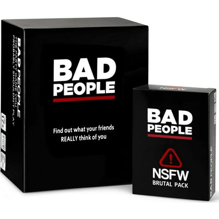 BAD PEOPLE Party Game + After Dark Expansion Set - Find Out What Your Friends Really Think of You