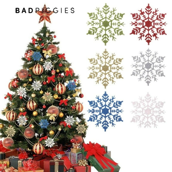 Bad Piggies White Plastic Decorations, Set of 12