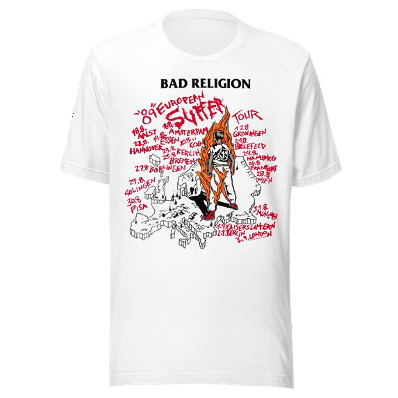 Bad Religion 1989 European Tour Vintage T-Shirt