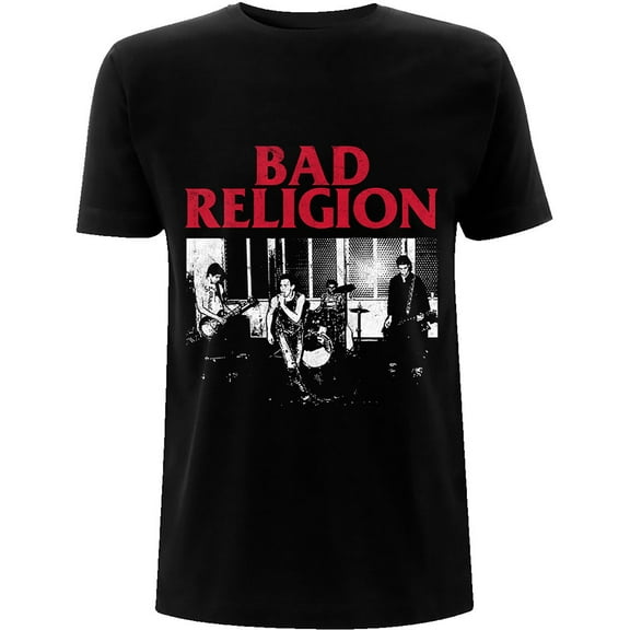 Bad Religion Unisex T-Shirt Live 1980 (Large)