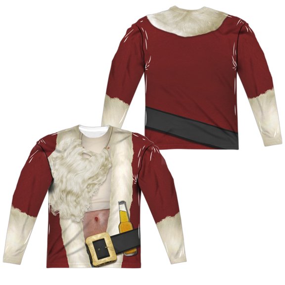 Bad Santa Costume (Front - Back Print) - Regular Fit Long Sleeve Shirt - XXX-Large