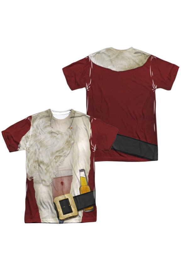 Bad Santa Costume (Front - Back Print) - Short Sleeve Shirt - Small