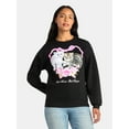 thumbnail image 1 of Women's Bad Temper Cats Graphic Sweatshirt with Long Sleeves, Sizes XXS-XXL, 1 of 5