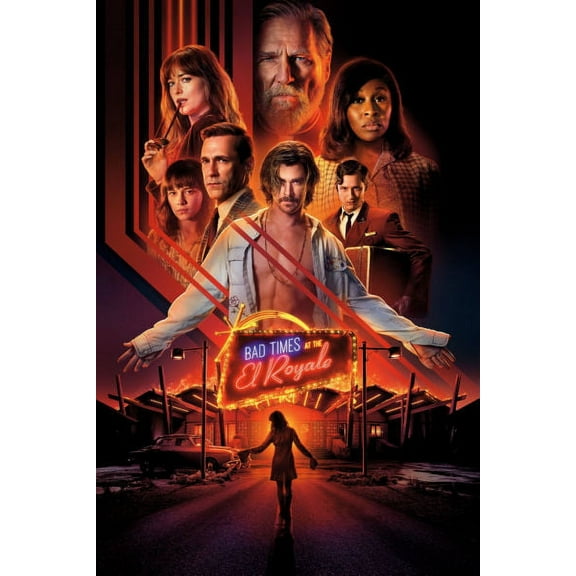 Bad Times At The El Royale Movie Art Poster 16in x 24in Medium Art Poster 16x24 Square Adults Best Posters