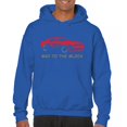 thumbnail image 1 of Bad To The Block Muscle Car Sweatshirt Street Racer American RT V8 Octane Power Perfomance Racing Coupe Hoodie, 1 of 7