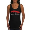 thumbnail image 1 of Bad To The Block Muscle Car Women's Tank Top Street Racer American RT V8 Octane Power Perfomance Racing Coupe, 1 of 7