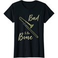 thumbnail image 1 of Bad To The Trombone Funny Wind Instrument Shorty T Shirt, 1 of 3