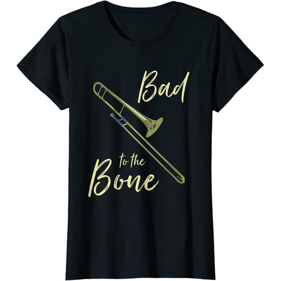 Bad To The Trombone Funny Wind Instrument Shorty T Shirt
