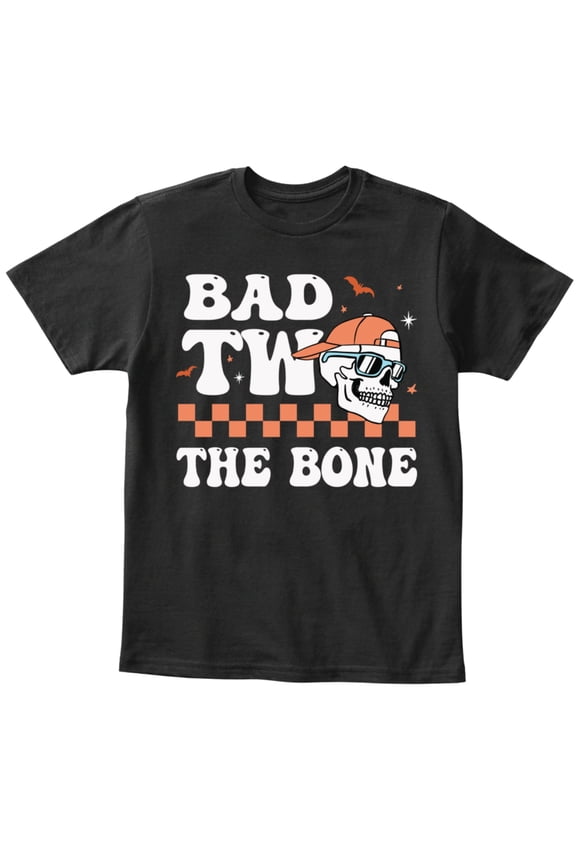 Bad Two The Bone 2nd Birthday Shirt for Boys – NH2 Creative Retro Skull 2 Year Old Birthday Outfit