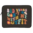 thumbnail image 1 of Bad Vibes Dell 16" Two-Sided Sleeve - Cool Design Laptop Sleeve - Themed Laptop Sleeve with Zipper, 1 of 5