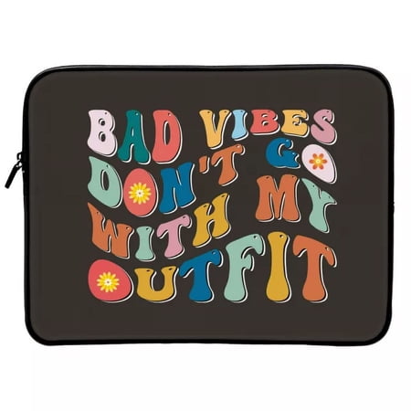 Bad Vibes MacBook Pro 16" Two-Sided Sleeve - Cool Design Laptop Sleeve - Themed MacBook Sleeve
