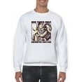 thumbnail image 1 of Bad Vibes Only Creepy Krampus Holiday Men's Sweatshirt, 1 of 4