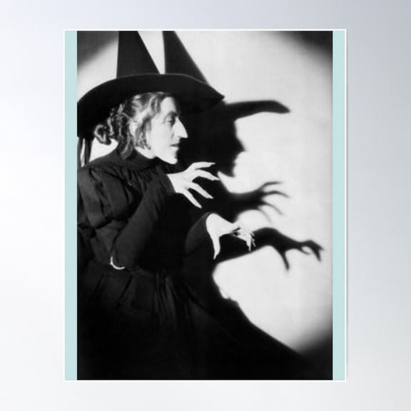 Bad Witch Poster Wall Art, Modern Wall Decor For Living Room Bedroom, 8x12 UNFRAMED