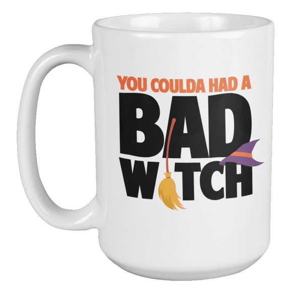 Bad Witch Unique Halloween Coffee & Tea Mug for Mom, Wife or Women (15oz)