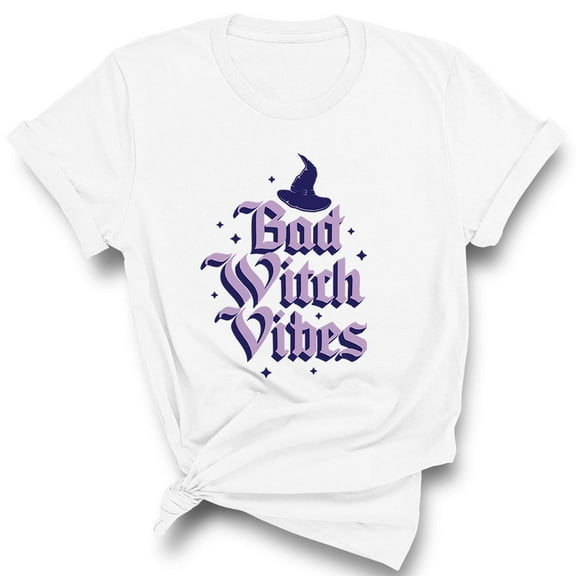 Bad Witch Vibes Shirt Unisex Large White