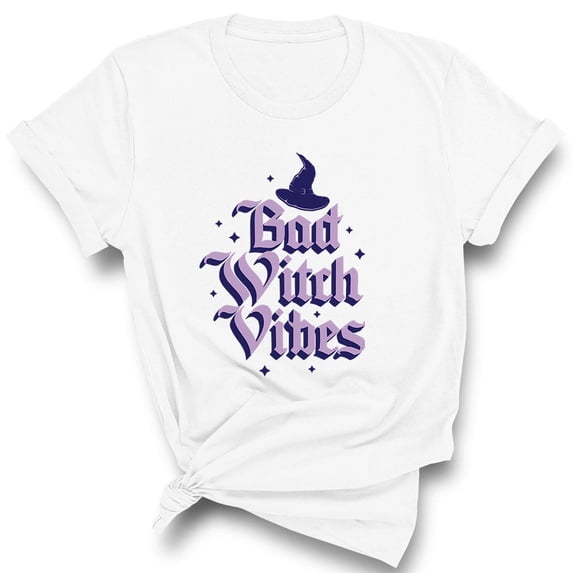 Bad Witch Vibes Shirt Unisex Medium White