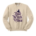 thumbnail image 1 of Bad Witch Vibes Sweatshirt Unisex Large Sand, 1 of 5