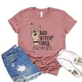 thumbnail image 1 of Bad Witch Vibes T-shirt Women's Halloween Tee Sanderson Sister Shirts Hocus Pocus Shirt Scary Tshirt Spooky Gift, 1 of 3