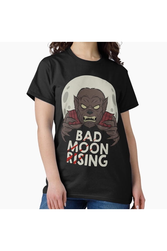 Bad Wolfman Brown Retro Monster Vintage Creature Design Unisex T-Shirt, up to size 5XL