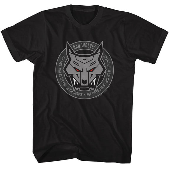 Bad Wolves No Wolves In The Circus Black Adult T-Shirt Lt