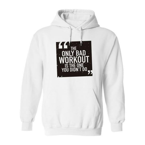 Bad Workout Hoodie Men -Image by Shutterstock, Male Small