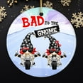 thumbnail image 1 of Bad to the Gnome Biker Theme Christmas Ornament, 1 of 5