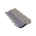 thumbnail image 1 of BadPiggies 10 Pairs Mens No Show Socks, Loafer Sneakers Low Cut Invisible Socks With Non Slip Grips (Gray), 1 of 7
