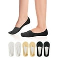 thumbnail image 1 of BadPiggies 10 Pairs Women No Show Socks, Invisible Ultra Low Cut Thin Liner Socks Non-Slip Cotton Hidden Socks for Flats, 1 of 9