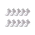 thumbnail image 1 of BadPiggies 10 Pairs Women's Ankle Socks Thin Soft Athletic Low Cut Cotton Socks With Tab (White), 1 of 8