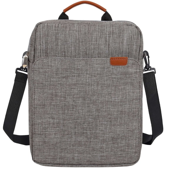 BadPiggies 13" Laptop Bag Shockproof Briefcase Shoulder Messenger Bag, Waterproof Laptop Carrying Handbag for Men Women (Gray)