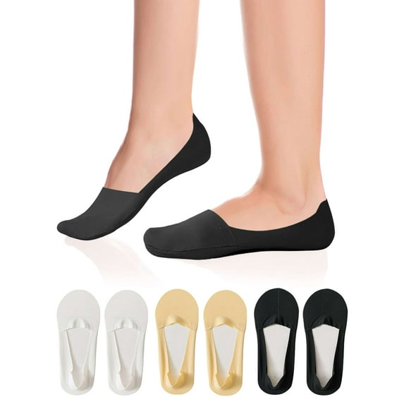 BadPiggies 15 Pairs Women No Show Socks, Invisible Ultra Low Cut Thin Liner Socks Non-Slip Cotton Hidden Socks for Flats
