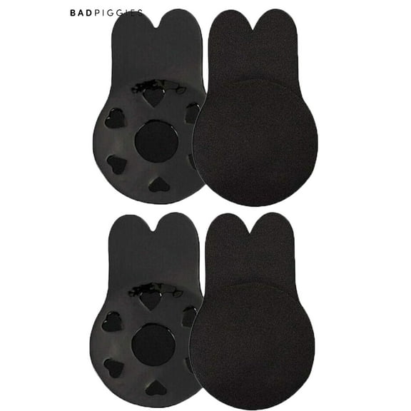 BadPiggies 2 Pairs Rabbit Ear Women Invisible Bra Self Adhesive Strapless Backless Breathable Lifting (A to F) Cup