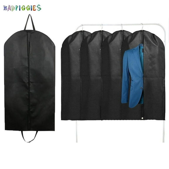 BadPiggies 40" Garment Bag Suit Bag for Storage and Travel Anti-Moth Protector Suit Cover for Dresses, Suits, Coats