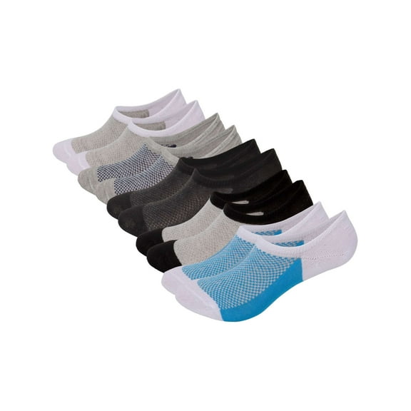 BadPiggies 5 Pairs Mens No Show Socks, Loafer Sneakers Low Cut Invisible Socks With Non Slip Grips (5-Color)