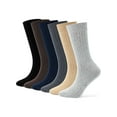 thumbnail image 1 of BadPiggies 6 Pairs Men's Cushion Crew Socks Athletic Performance Cotton Sock for Sport Everyday (Black, US 11-13), 1 of 8