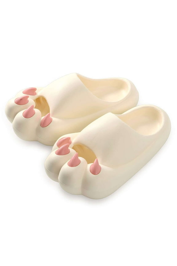 BadPiggies Animal Paws Clouds Slides for Women Men Funny Sandals Soft Pillow Slippers Non-Slip House Shower Shoes