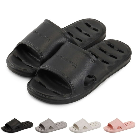 BadPiggies Anti-Slip Clouds Slippers for Women and Men, Shower Slipper Quick Dry Bathroom House and Pool Sandals Soft Sole Slides