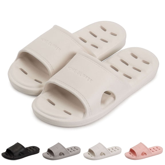 BadPiggies Anti-Slip Clouds Slippers for Women and Men, Shower Slipper Quick Dry Bathroom House and Pool Sandals Soft Sole Slides