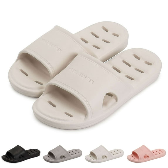 BadPiggies Anti-Slip Clouds Slippers for Women and Men, Shower Slipper Quick Dry Bathroom House and Pool Sandals Soft Sole Slides