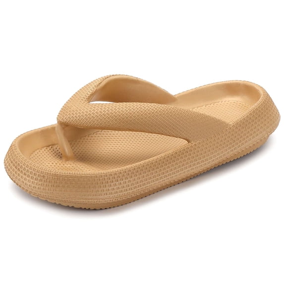 BadPiggies Anti-Slip Shower Shoes Pillow Slippers Sandals for Women Men Comfy Cushioned Thick Sole House Slides