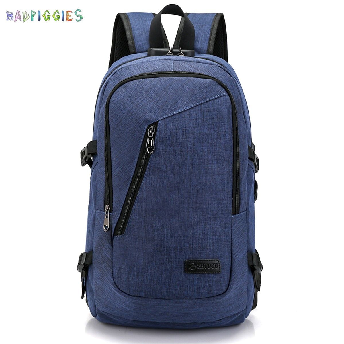 best sling backpack for laptop NICGID Bags Chest Shoulder Backpacks, 14.1'' Crossbody Messenger Bag Travel Outdoor Men Women Manufacturing Process_Fabricated molle band on the Color:Onyx/Black/Grey Wave - 600D Recycled Poly Nike elite basketball backpack
