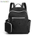 thumbnail image 1 of BadPiggies Casual Small Backpack Waterproof Nylon Purse Lightweight Travel Bag Daypack for Women (Black), 1 of 6