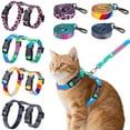thumbnail image 1 of BadPiggies Cat Harness and Leash Set, Escape Proof Adjustable Pet Harness Walking Travel Kitten Harness for Small Medium Large Cats, 1 of 8