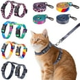 thumbnail image 1 of BadPiggies Cat Harness and Leash Set, Escape Proof Adjustable Pet Harness Walking Travel Kitten Harness for Small Medium Large Cats, 1 of 8